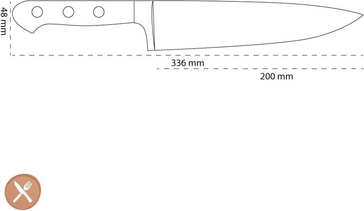 Mes ZWILLING 31021-201-0 Professional S Koksmes 200mm