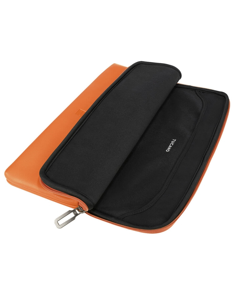 Laptopsleeve Tucano 15,6-16" Leder Oranje