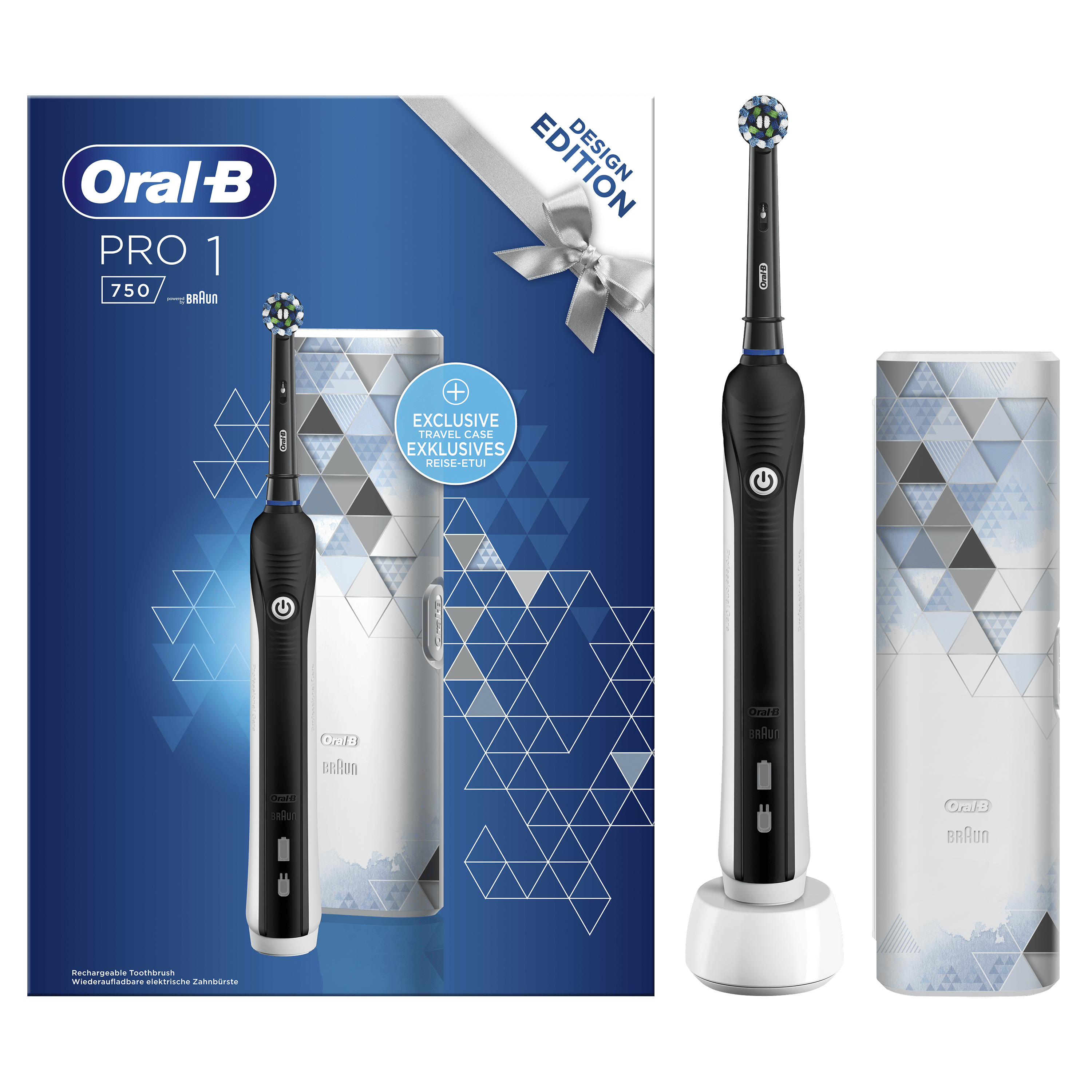 Brosse à dents Braun BRPRO750BLTC Pro 750 Black + travelcase