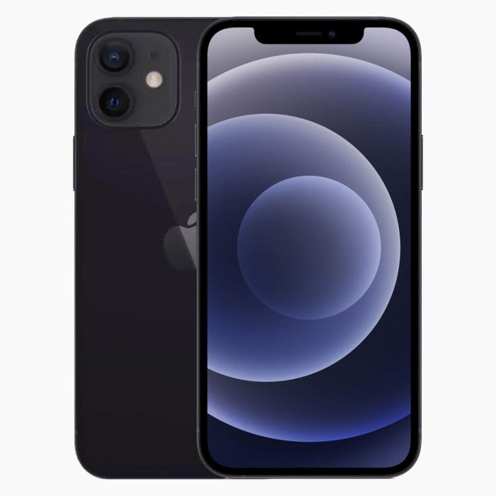 Refurbished APPLE iPhone 12 64GB BLACK 'con'