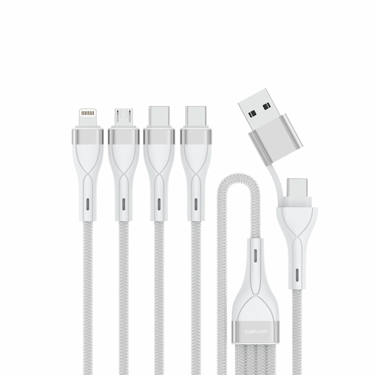 Laadadapter 4Smarts Charger PD Plug Dual 45W GaN 2xC White