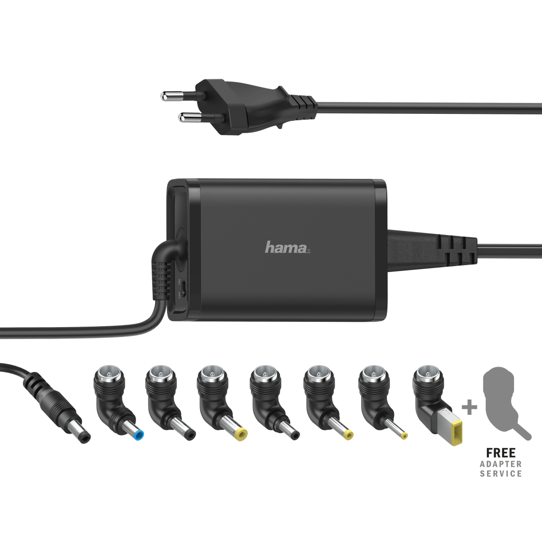 Stroomadap. HAMA 200001 Univers. notebook-adapter 15-19V/45W
