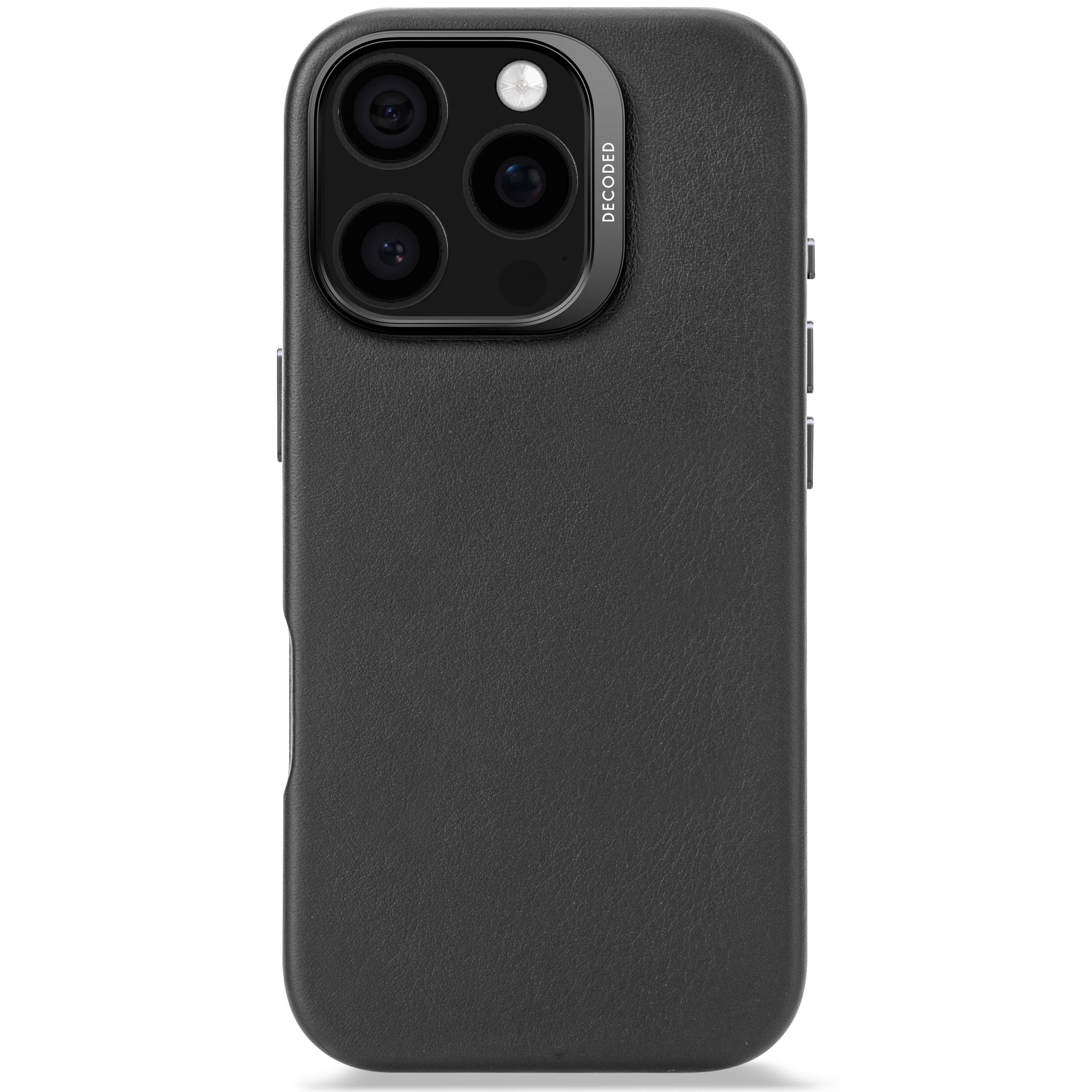 Decoded Leather Backcover Apple iPhone 16 Pro Black