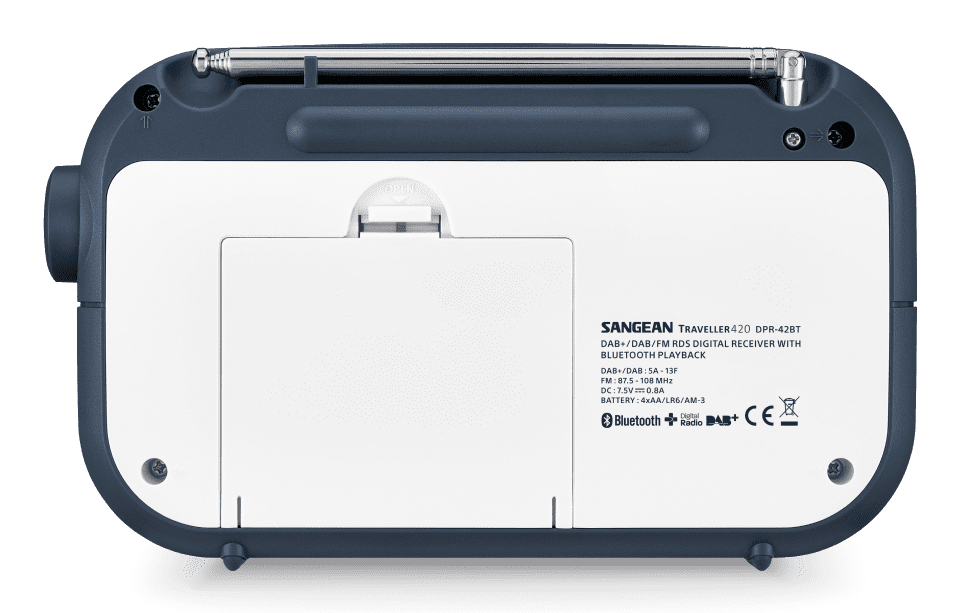 DAB+ radio SANGEAN Traveller 420 white/stone blue