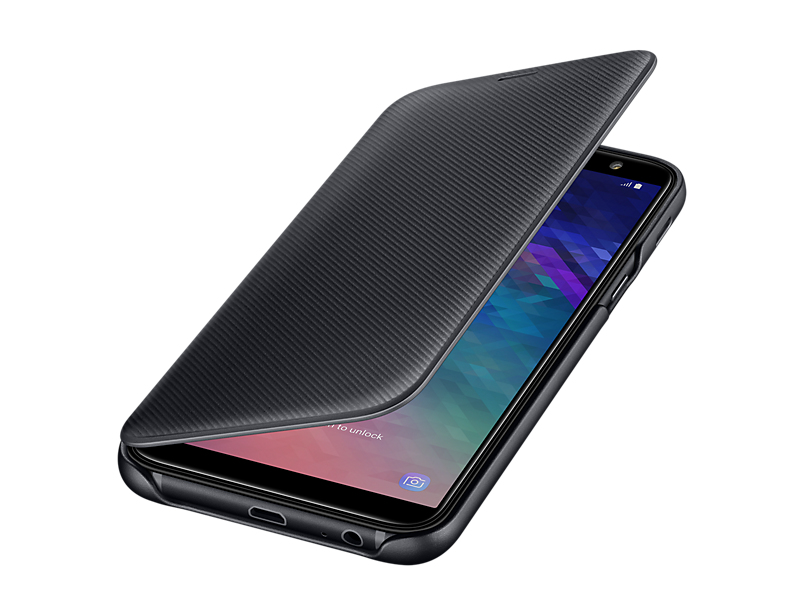 Sac (TEL) Samsung Samsung A6 2017 Wallet Cover Black