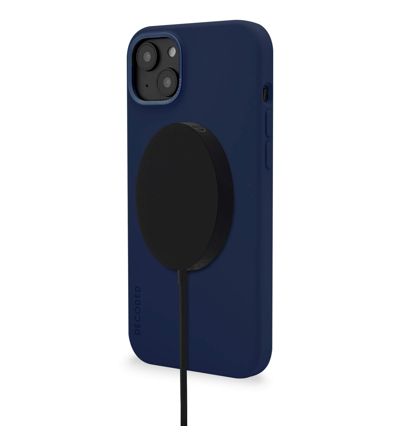 Tas DECODED Silicone Backcover iPhone 14 Plus Navy Peony
