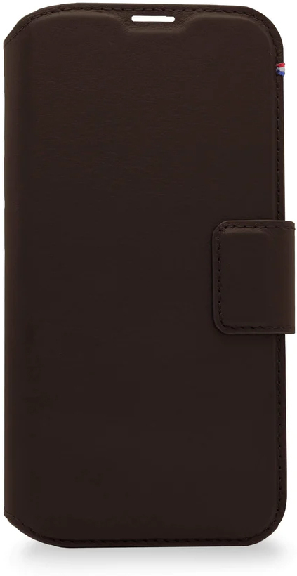 Tas DECODED Leather Detachable Wallet Case iPhone 14 Brown