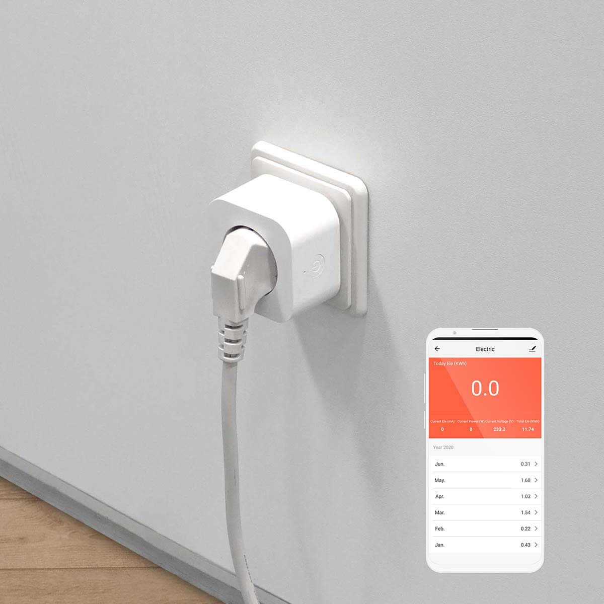 Smart plug NEDIS SmartLife WIFIP121EWT