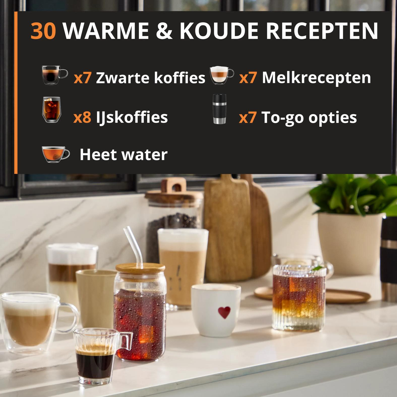 Espressomachine KRUPS EA918GE0 Sensation Elite / Aluminium