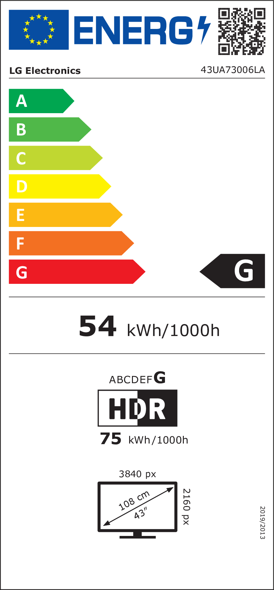 LED TV LG 43UA73006LA