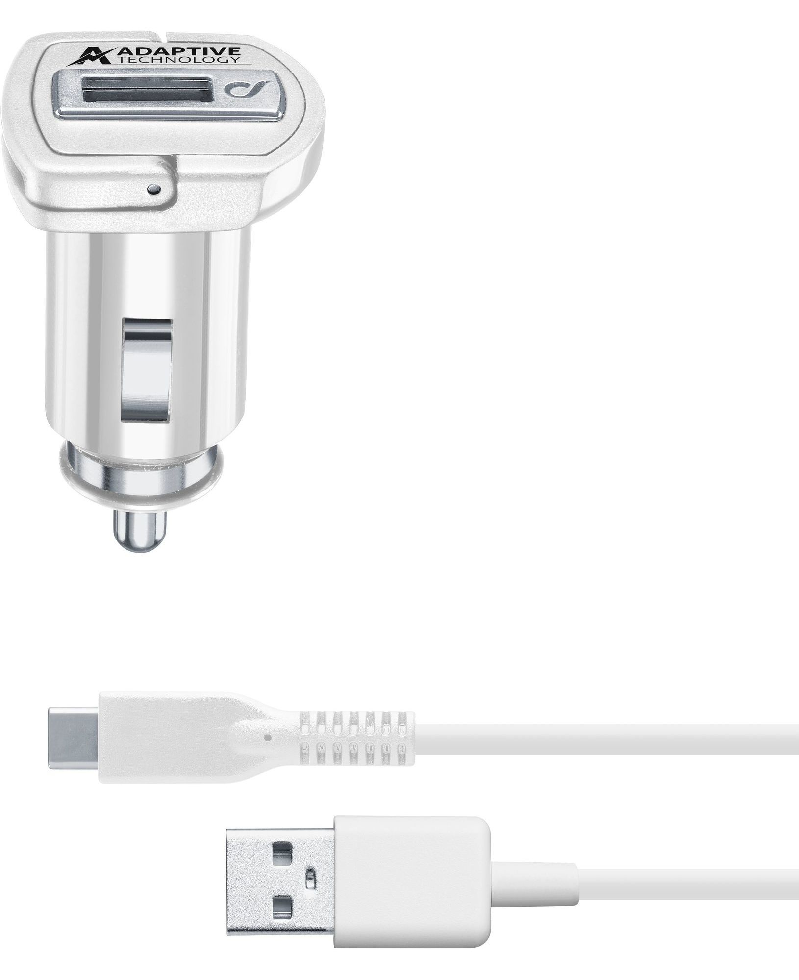 Cellularline CBRSMKIT15WTYCW oplader voor mobiele apparatuur Universeel Wit Sigarettenaansteker Auto