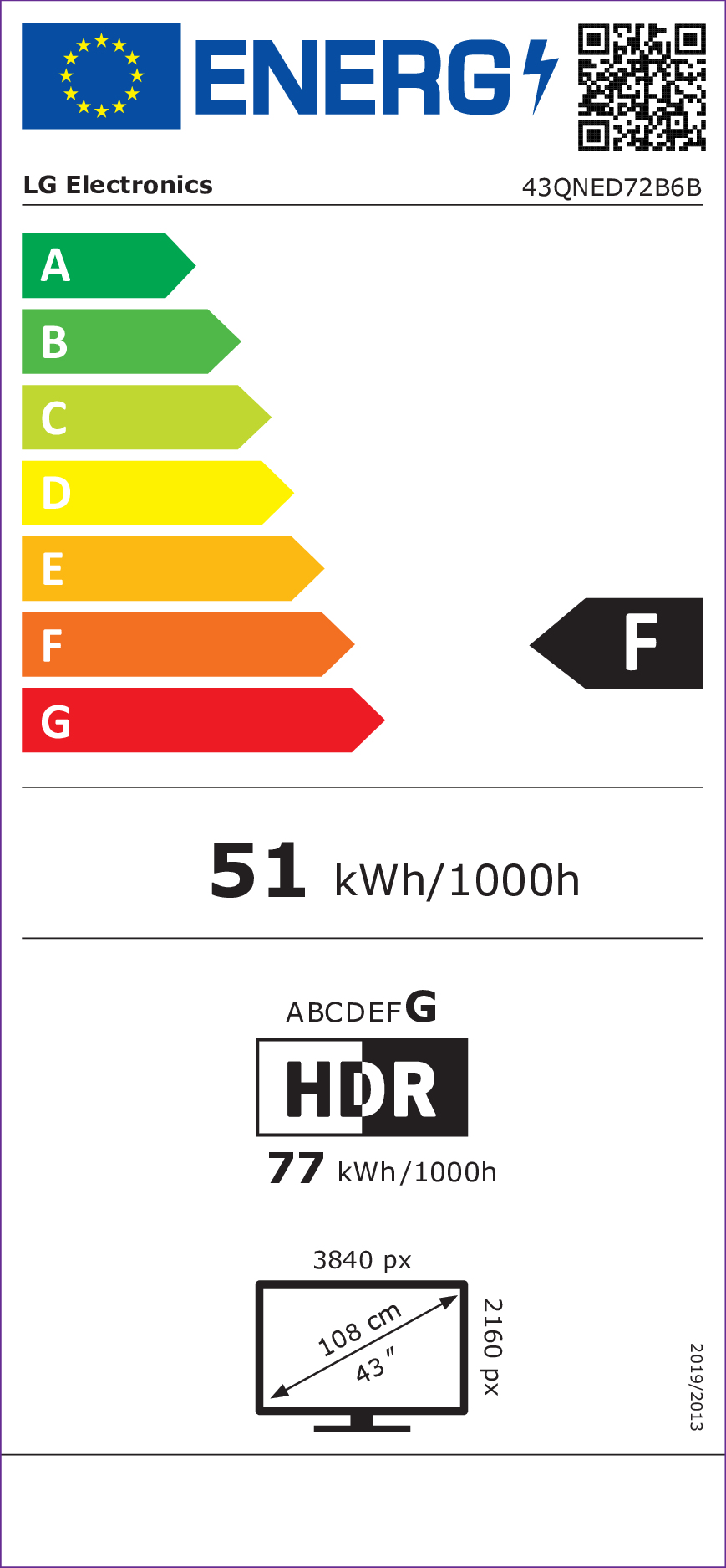 QNED TV LG 43QNED72B6B / webOS