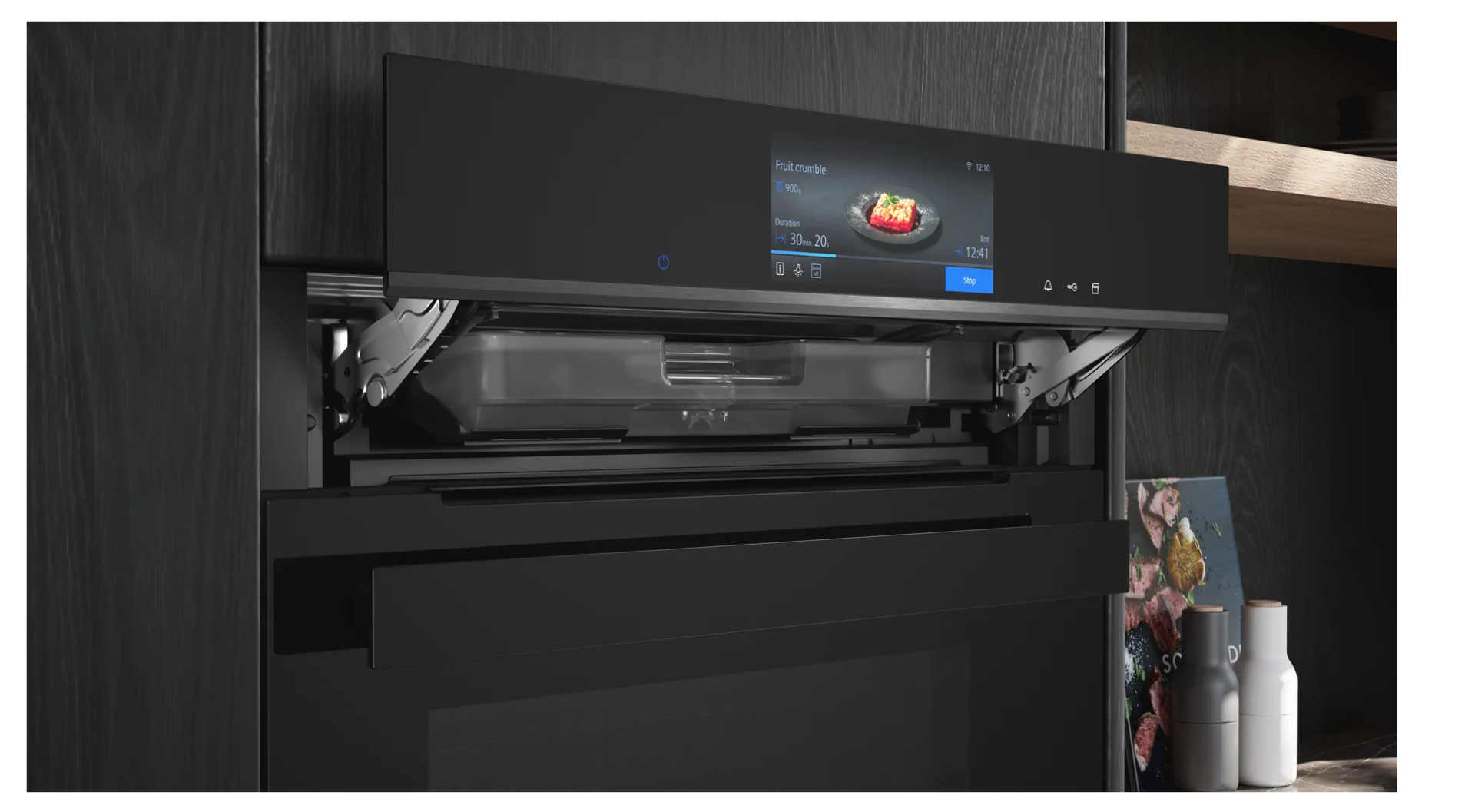 Siemens iQ700 CS958GCB1 stoomoven Middelmaat Zwart Touch