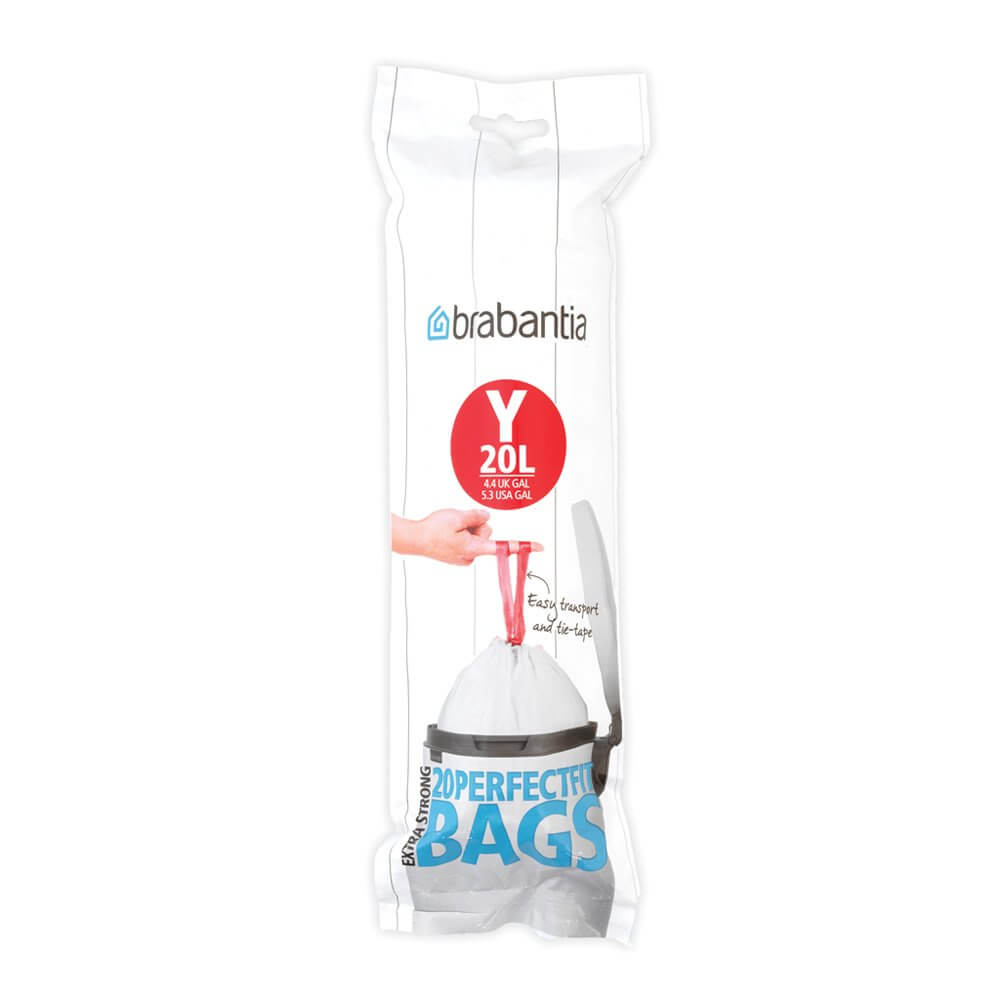 Afvalzak BRABANTIA 116742 PerfectFit Y 20L 20pcs