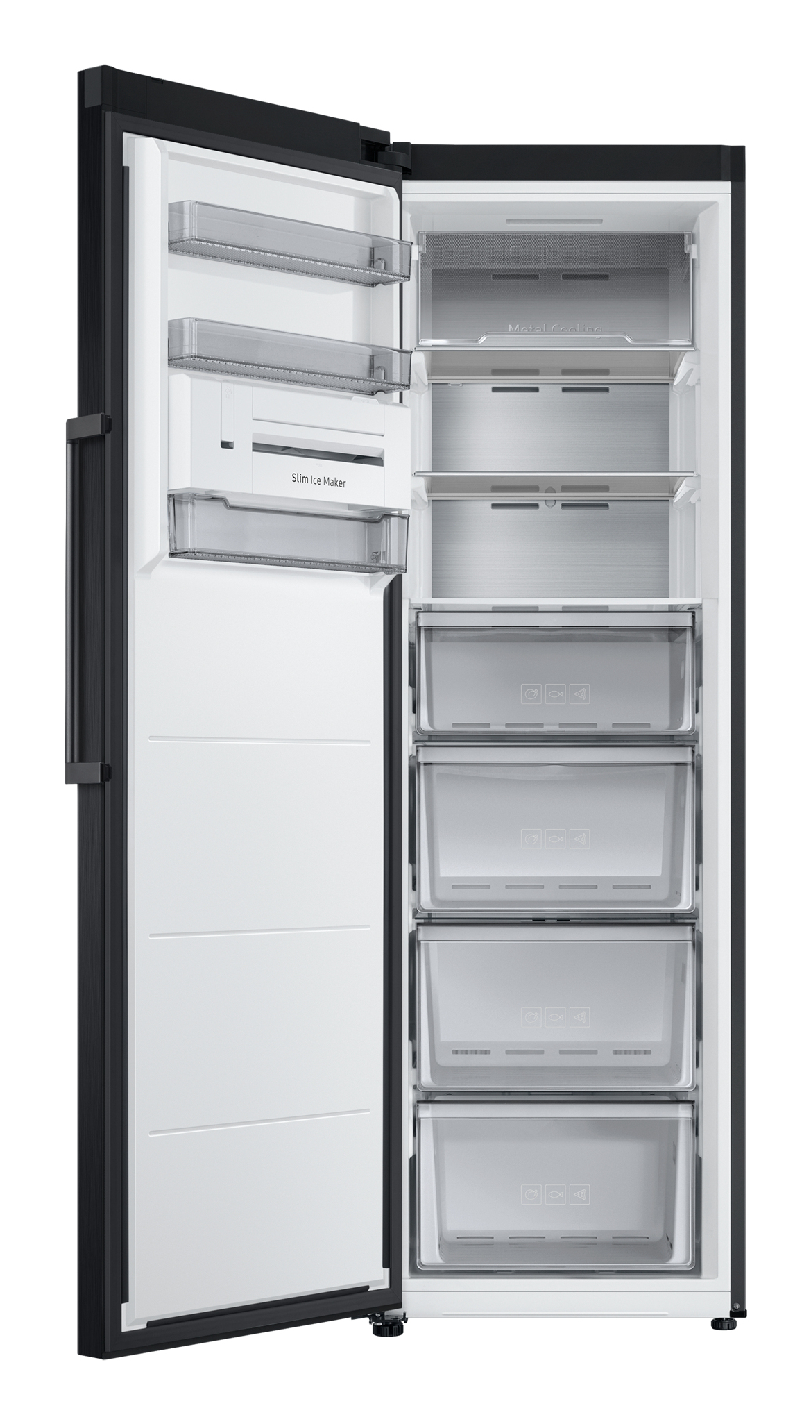 Diepvrieskast SAMSUNG RZ32C7CBEB1/EF / 323L / E / 186cm / Wifi / zwart inox