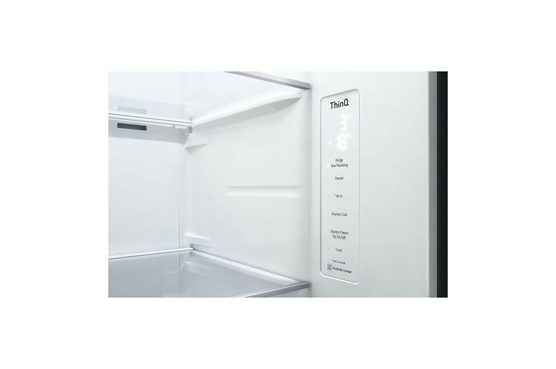 LG InstaView GSXV81MCLE frigo américain Pose libre 635 L E Noir