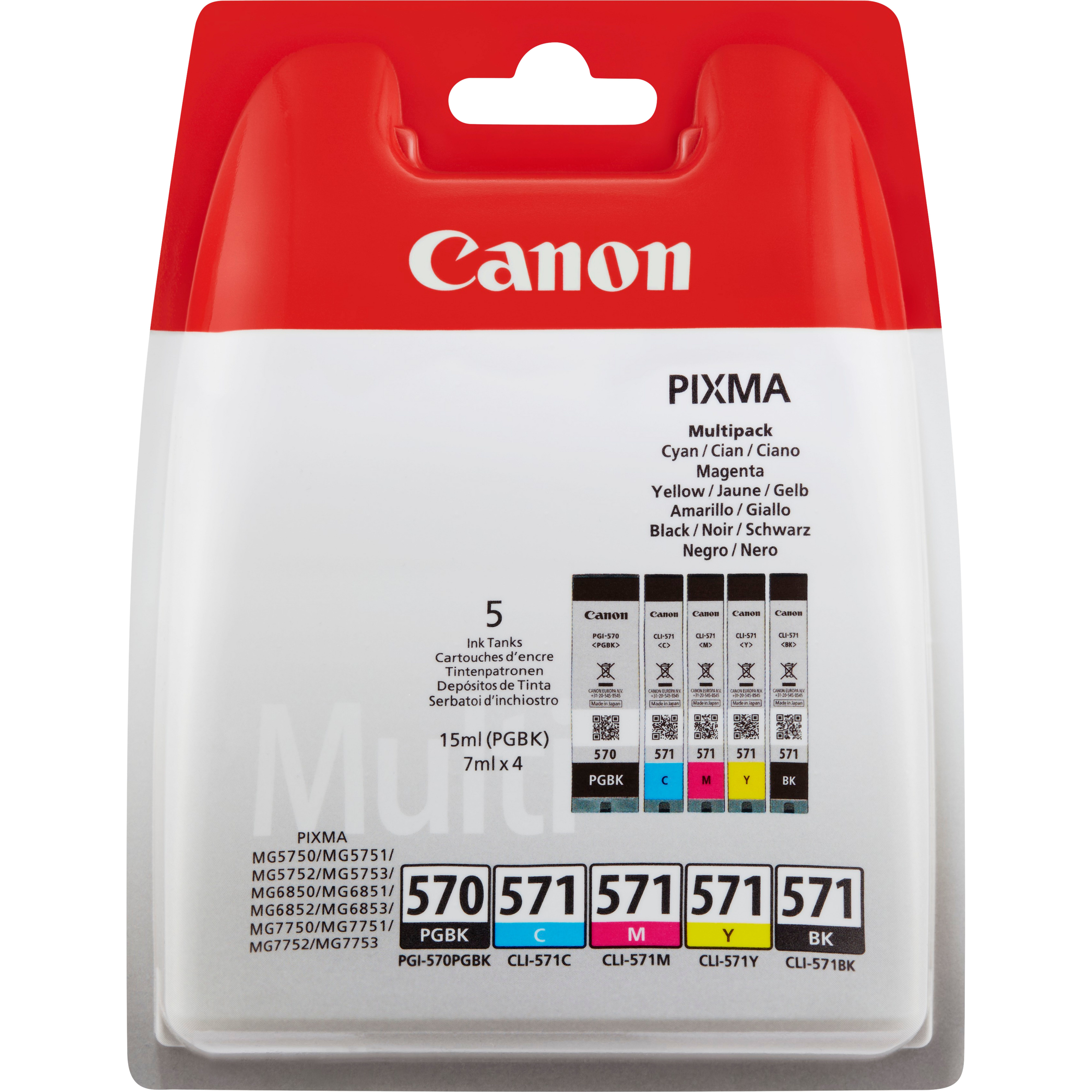 CANON SINGLE PG-570/CLI-571 PGBK M PACK