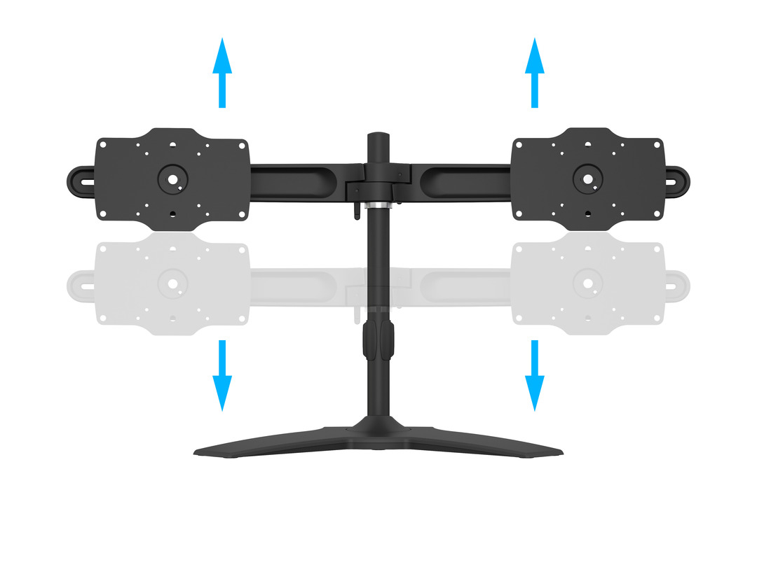 Monitorsteun MULTIBRACKETS dual stand zwart