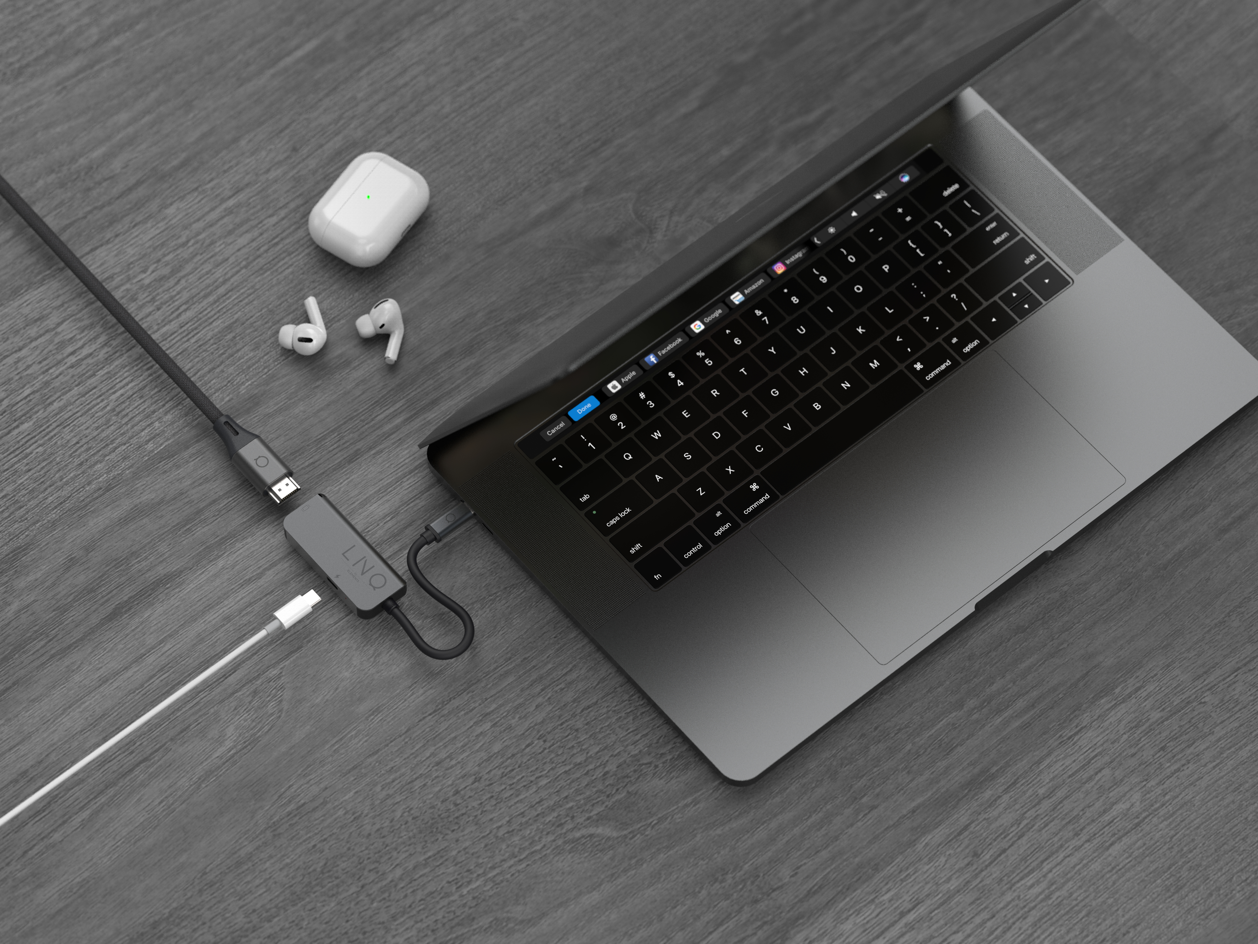 Linq 2 en 1 USB-C Multiport Hub ,