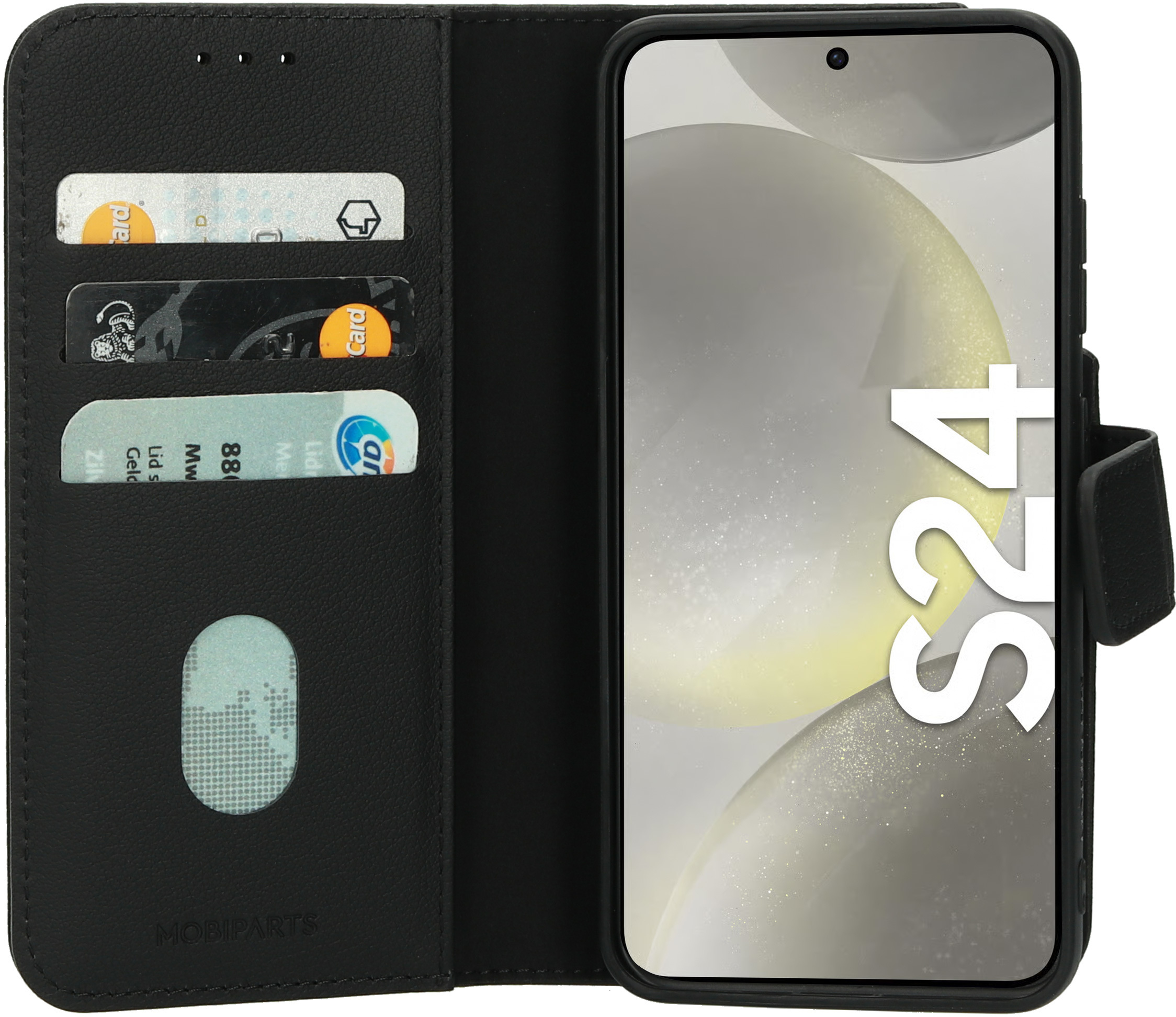 Mobiparts Leather 2 in1 Wallet Case Samsung Galaxy S24 Black