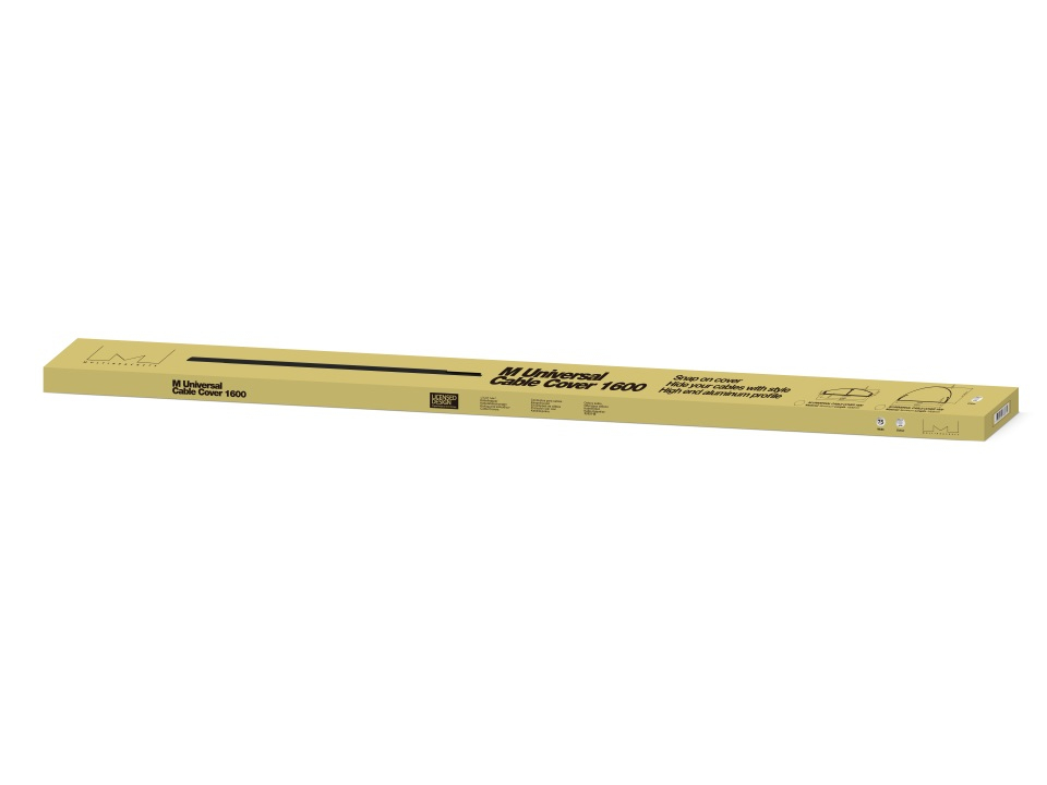 M Universal Cable Cover Aluminum 33mm W - 1600mm L