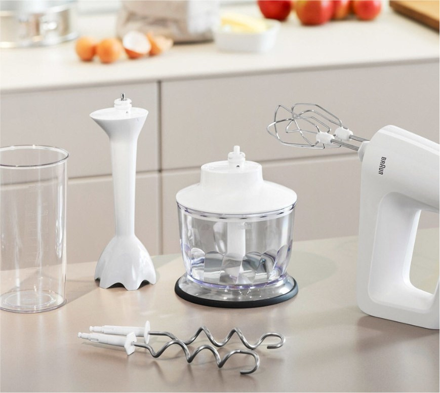 Braun HM 3135 WH Handmixer 500 W Grijs, Wit