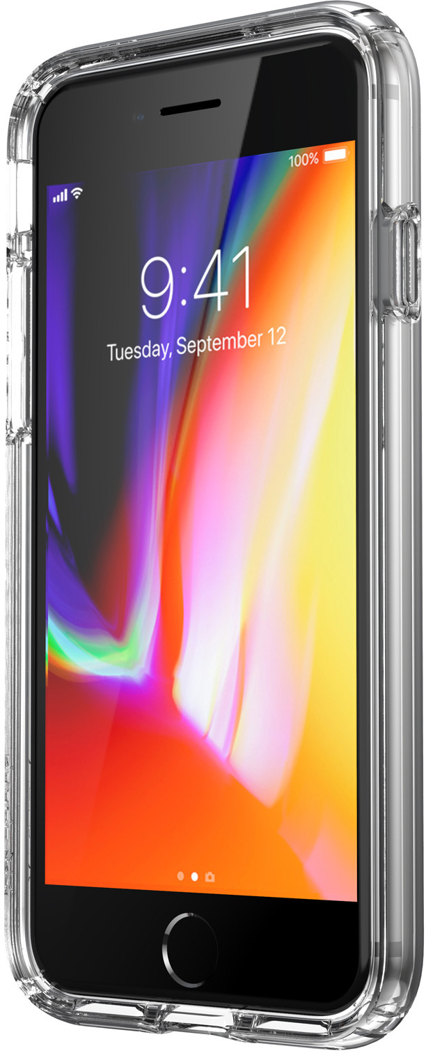 Speck Presidio Perfect Clear Apple iPhone 6/6S/7/8/SE (2020) Clear - with Microb