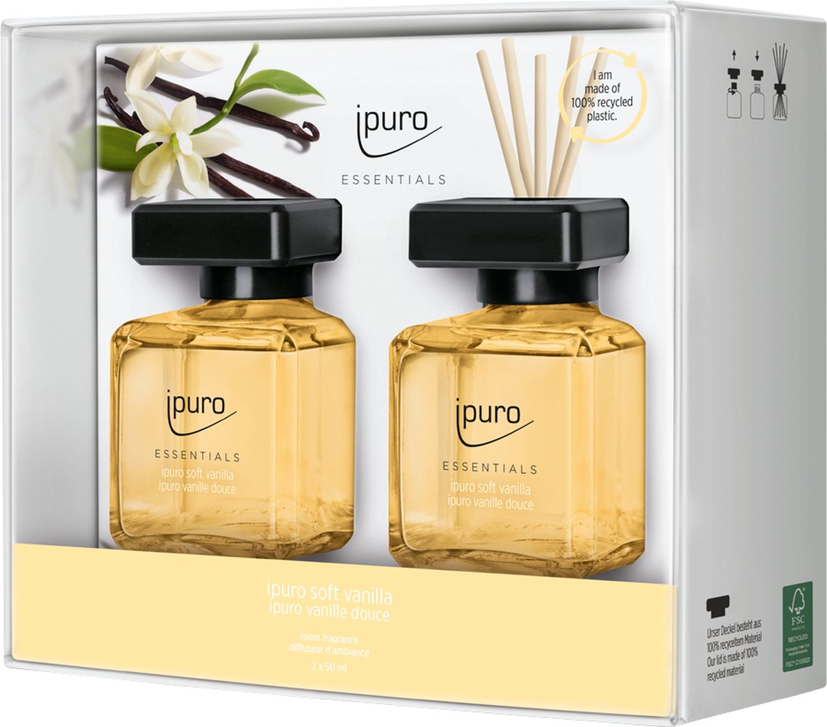 Diffuser IPURO 26IFC1097 EssentialSoft Vanilla / 2x50ml