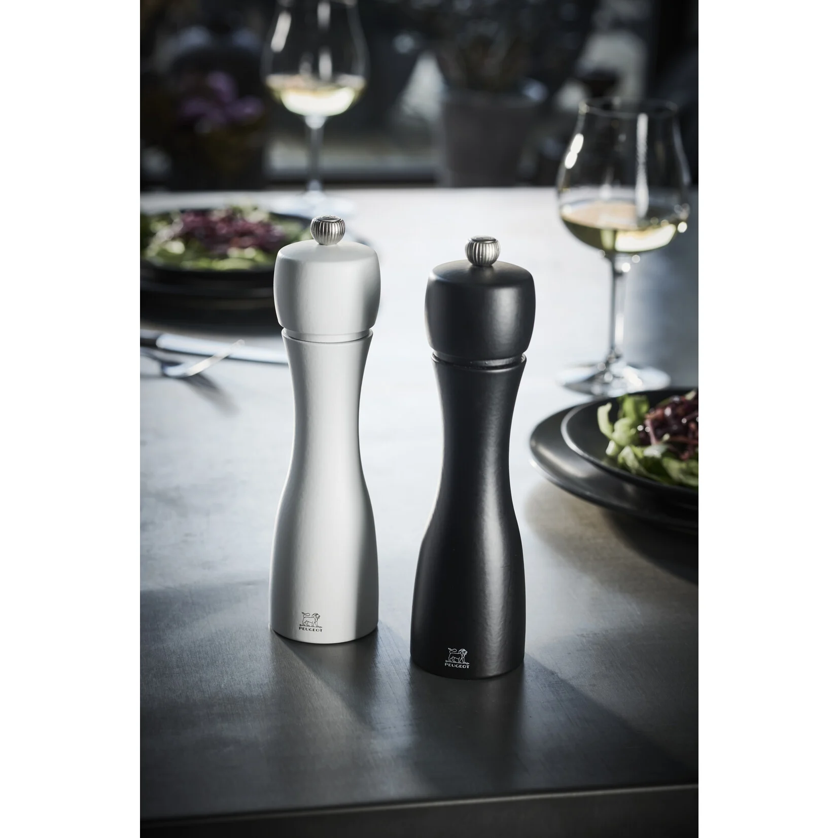 Peper-/Zoutmolen PEUGEOT 2/24277 Tahiti Duo Zwart/Wit 20cm