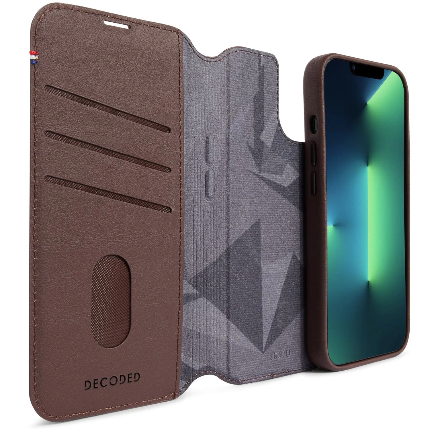 Tas DECODED Modu Wallet Black iPhone 12/Pro 13 & 14 Brown