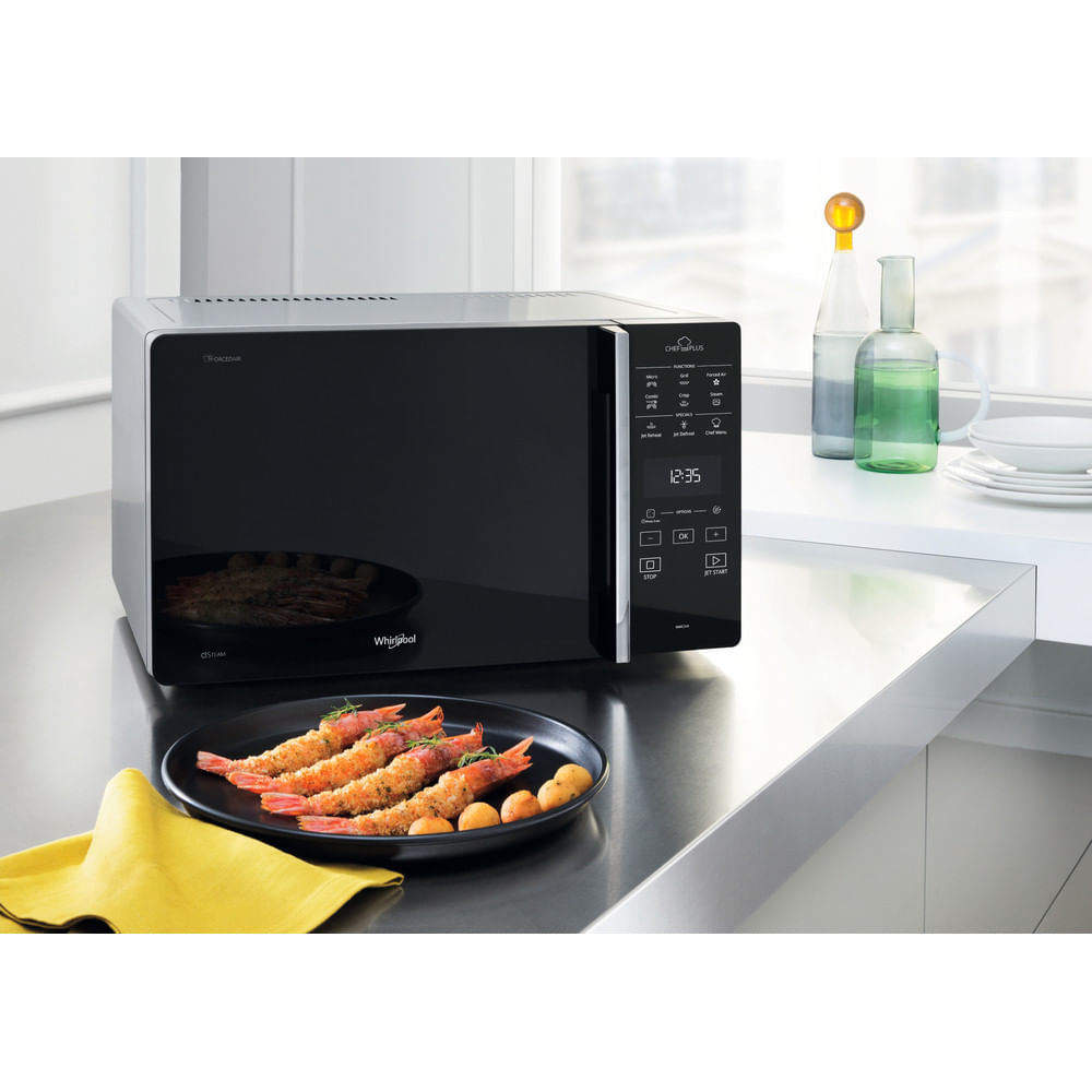 Whirlpool Chef Plus MCP 349 SL Comptoir Micro-onde combiné 25 L 800 W Argent