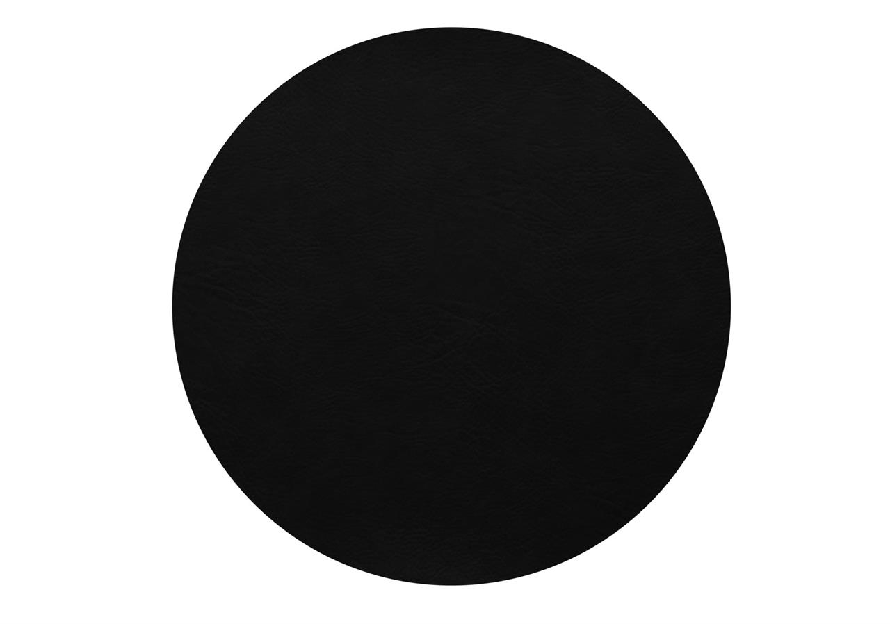 Placemat ASA 78354076 Vegan Leather / Ø38cm / Black  