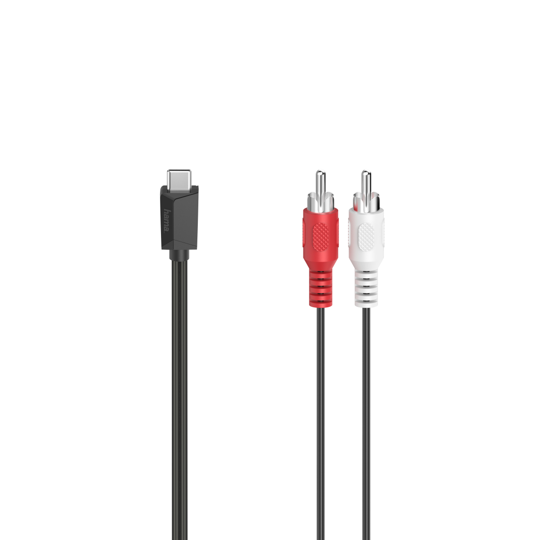 Audiokabel, USB-C-stekker - cinch-stekker, stereo, 1,50 m