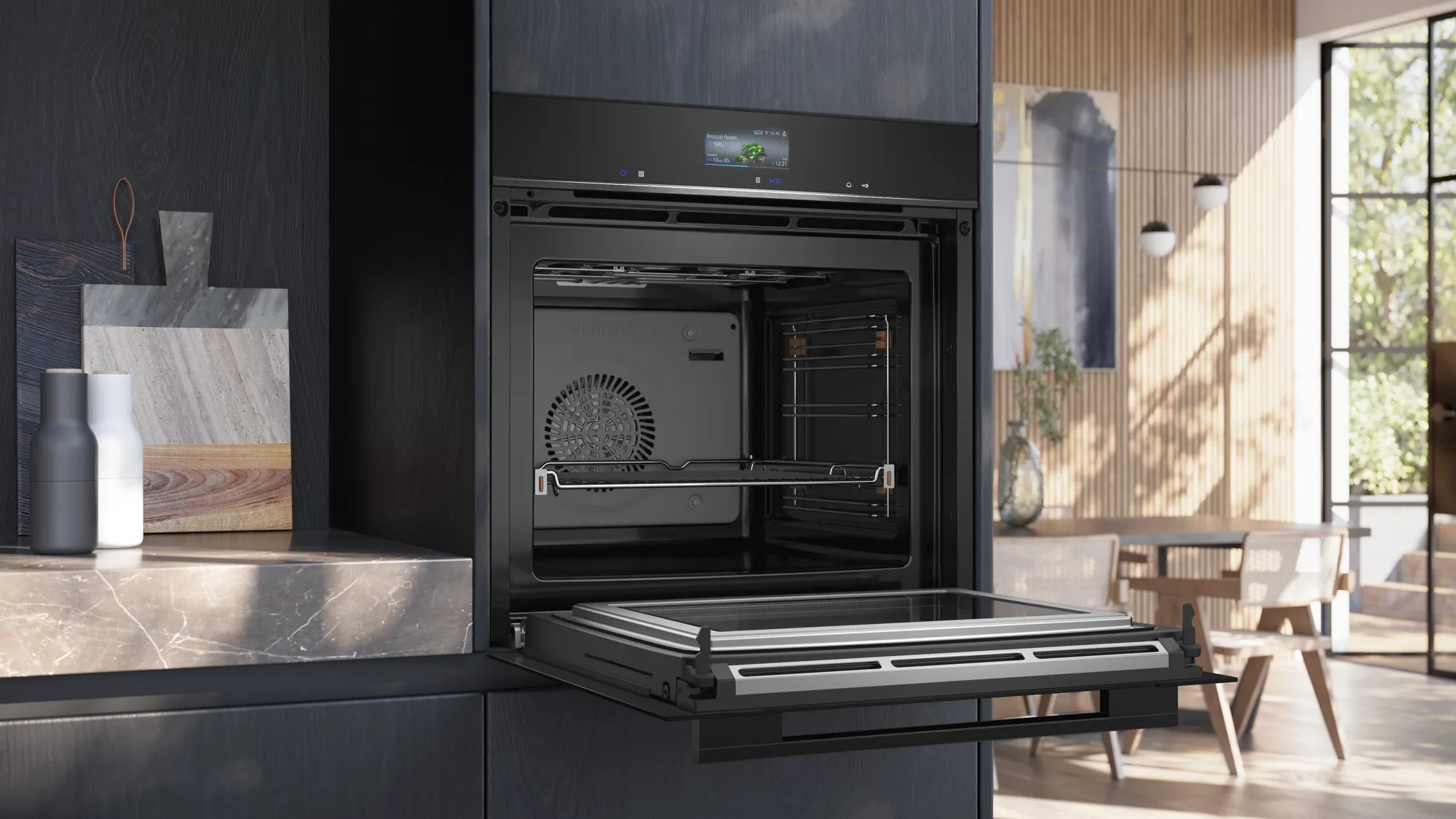 Combi-stoomoven BI SIEMENS HM736GAB1 / 60cm