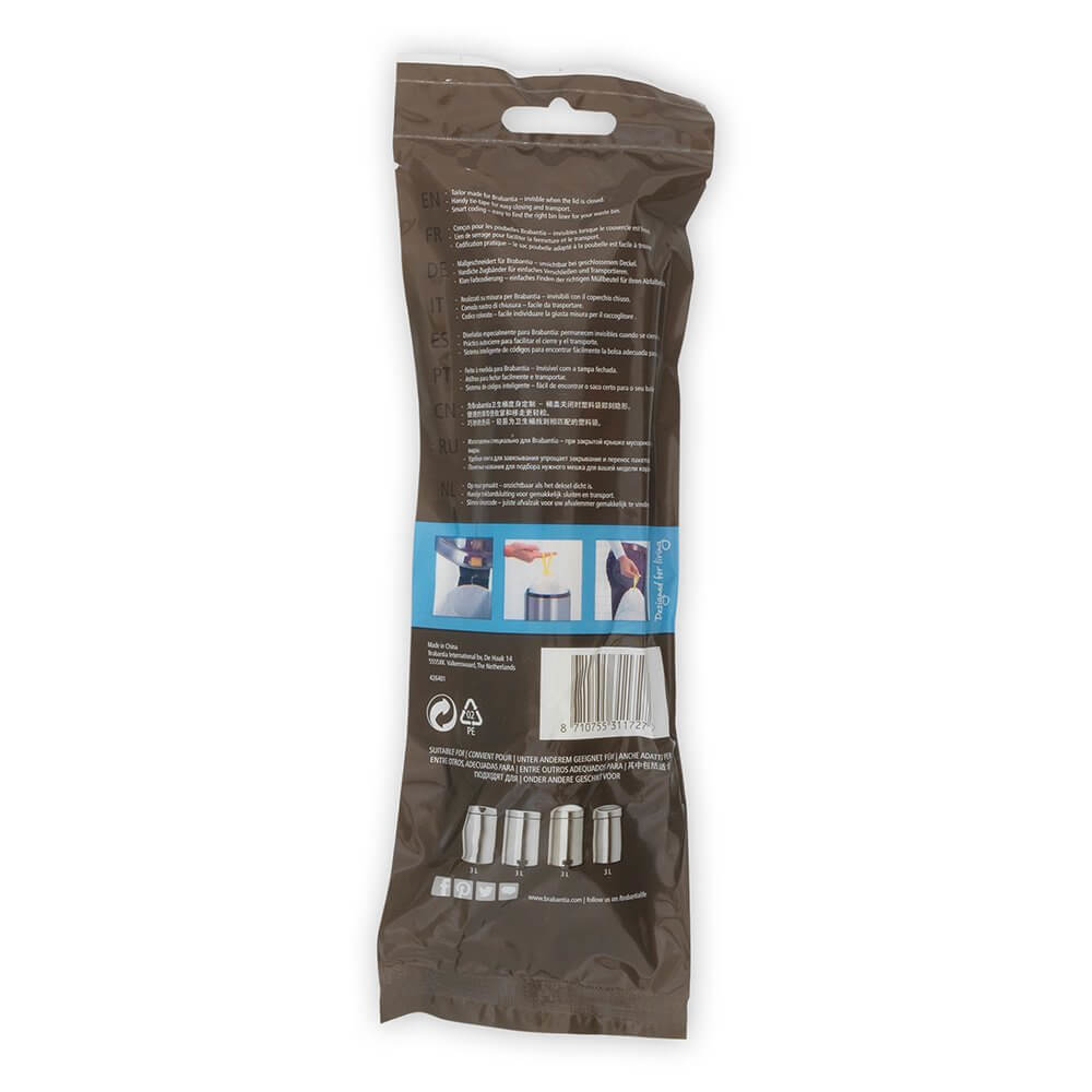 Afvalzak BRABANTIA 311727 PerfectFit A / 3L / 20pcs