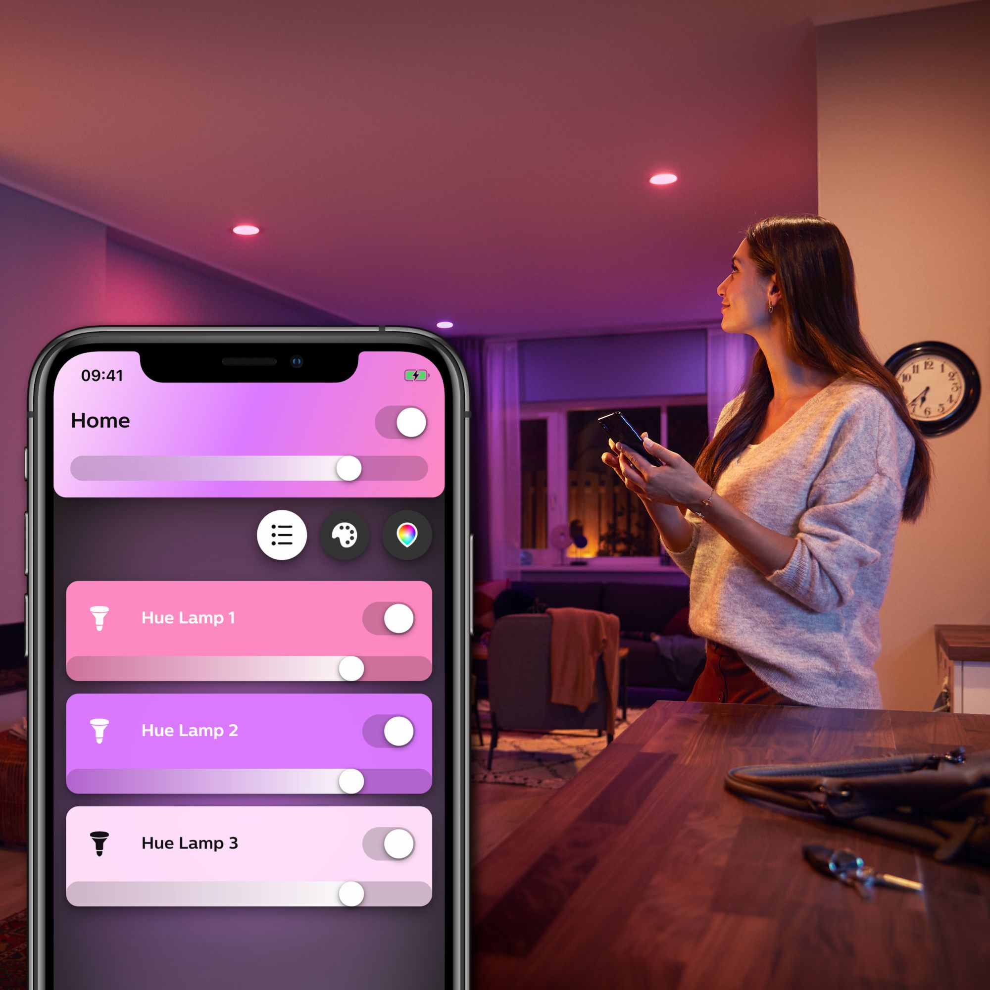 Lamp PHILIPS HUE White Color Ambiance GU10 1x