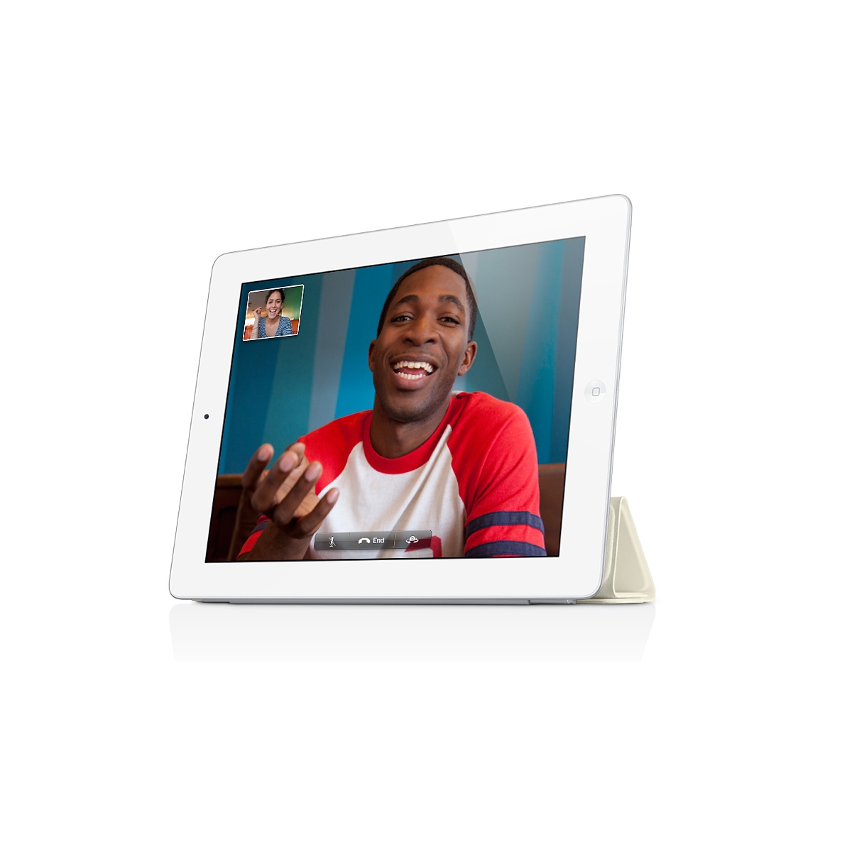 MD305ZM iPad smart cover Leather cream