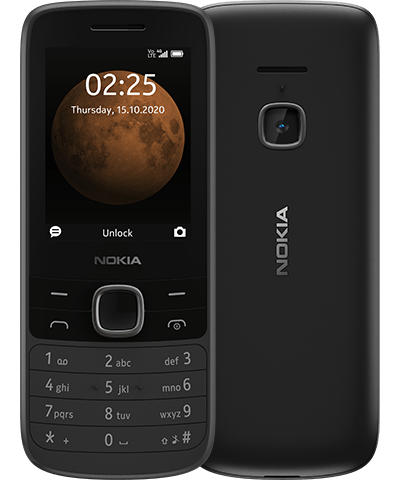 Nokia 225 4G 6,1 cm (2.4") 90,1 g Noir