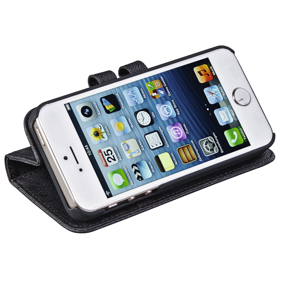iphone tas HAMA 177300 Booklet 2 in 1 iPhone 5/5S/SE zwart