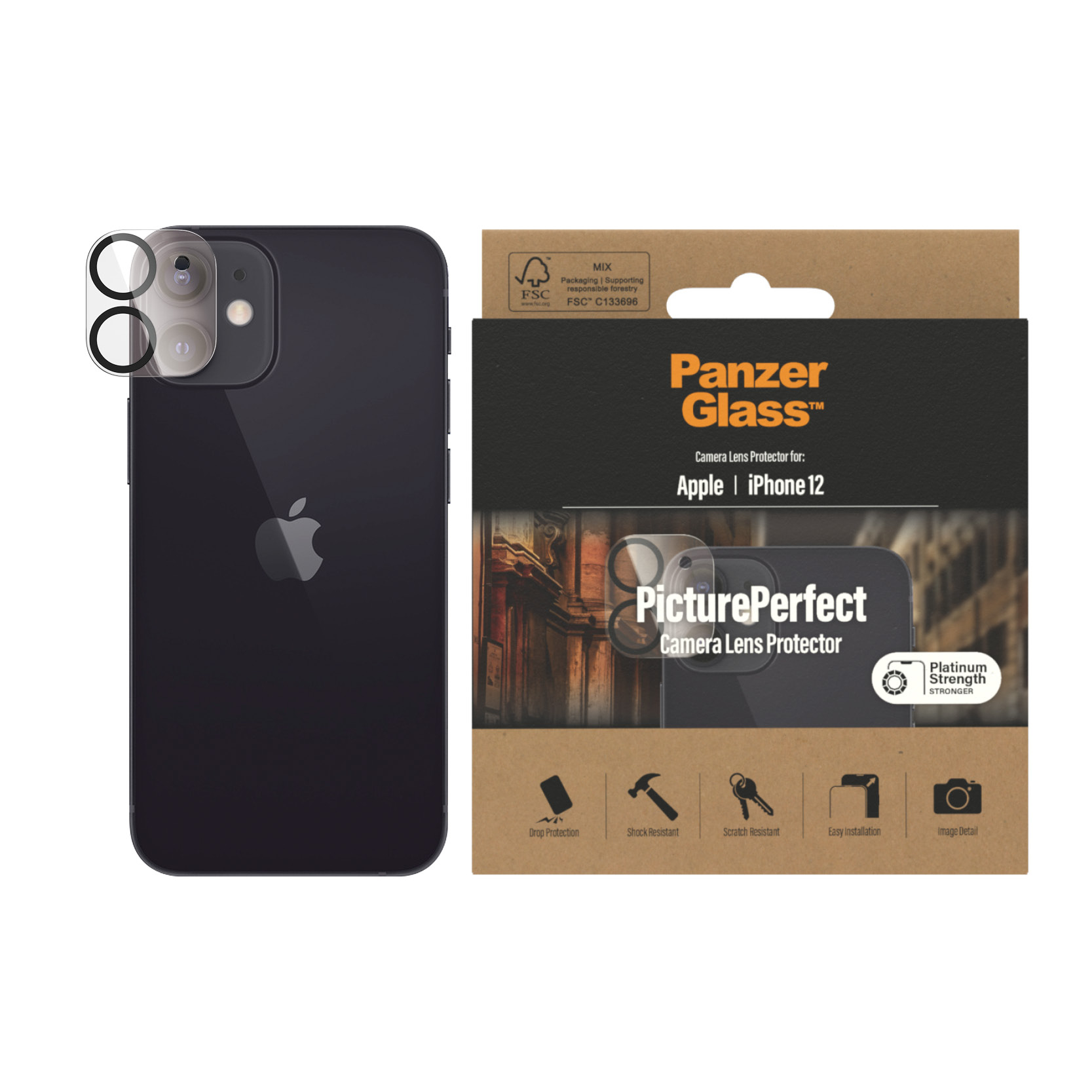PanzerGlass Camera Lens Protector iPhone 12 / 12 Mini