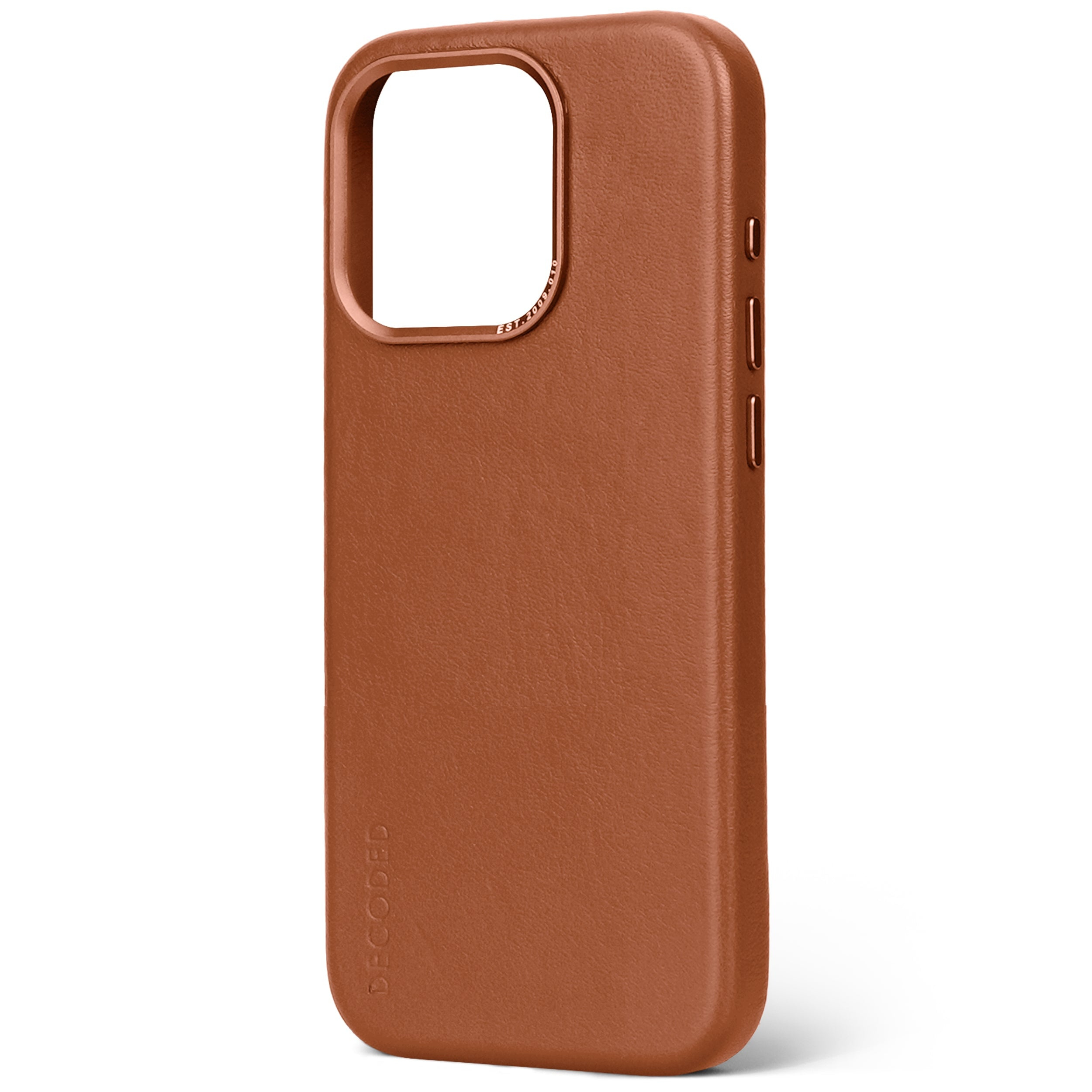 Tas DECODED Leather Backcover iPhone 15 Pro Tan