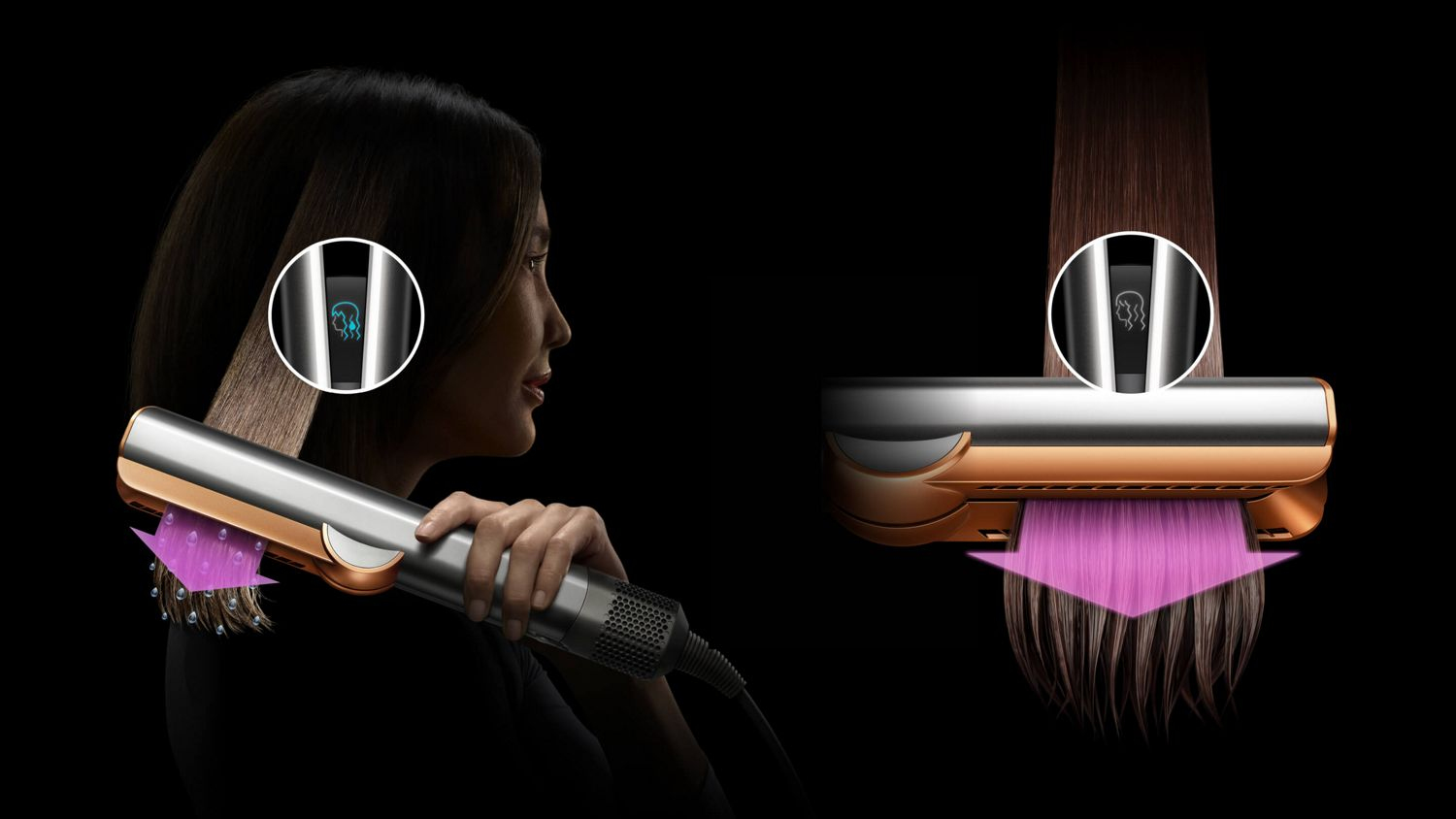 Dyson Airstrait Stijltang Stoom Goud, Rood 1600 W 1,98 m