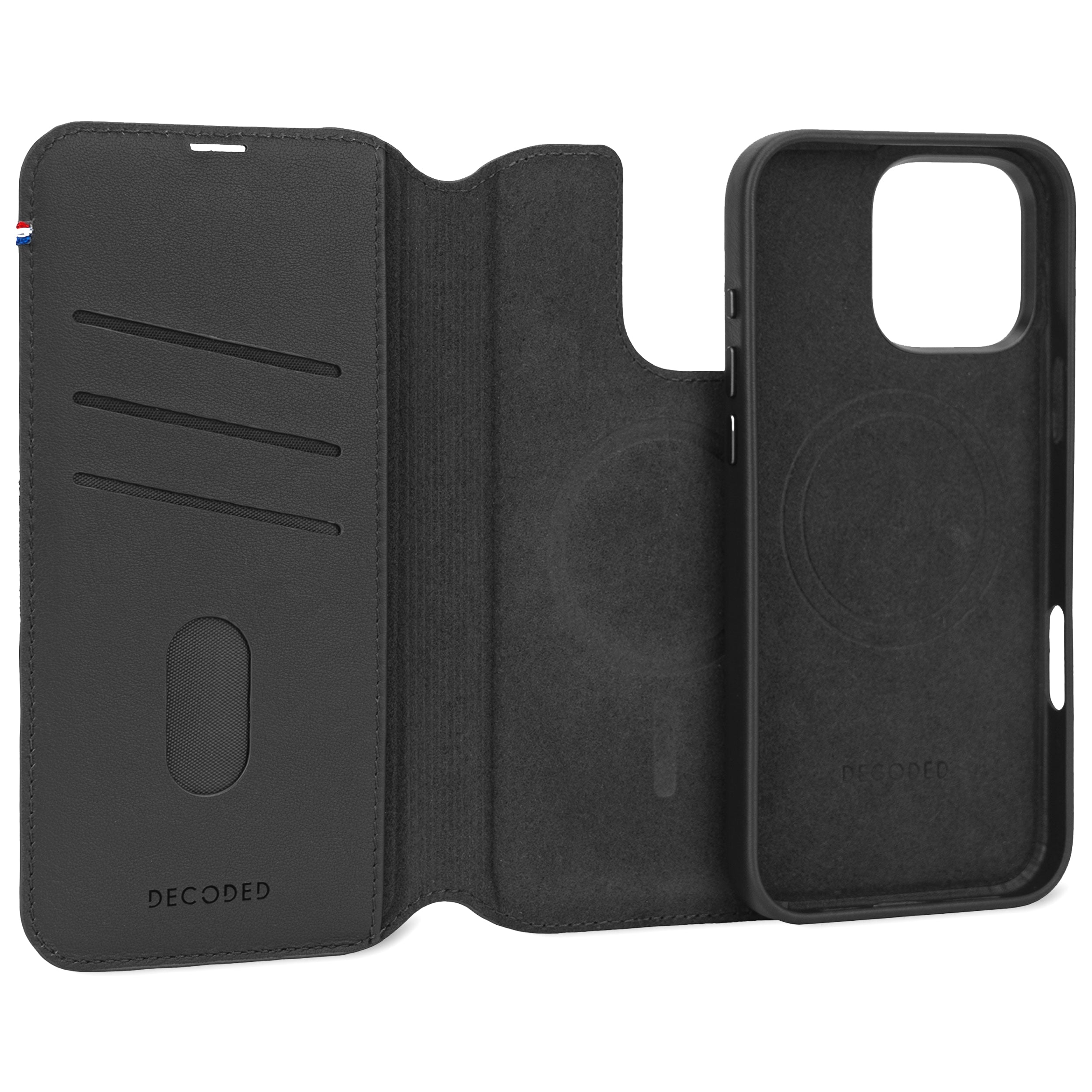 Decoded Leather Detachable Wallet Apple iPhone 16 Pro Max Black