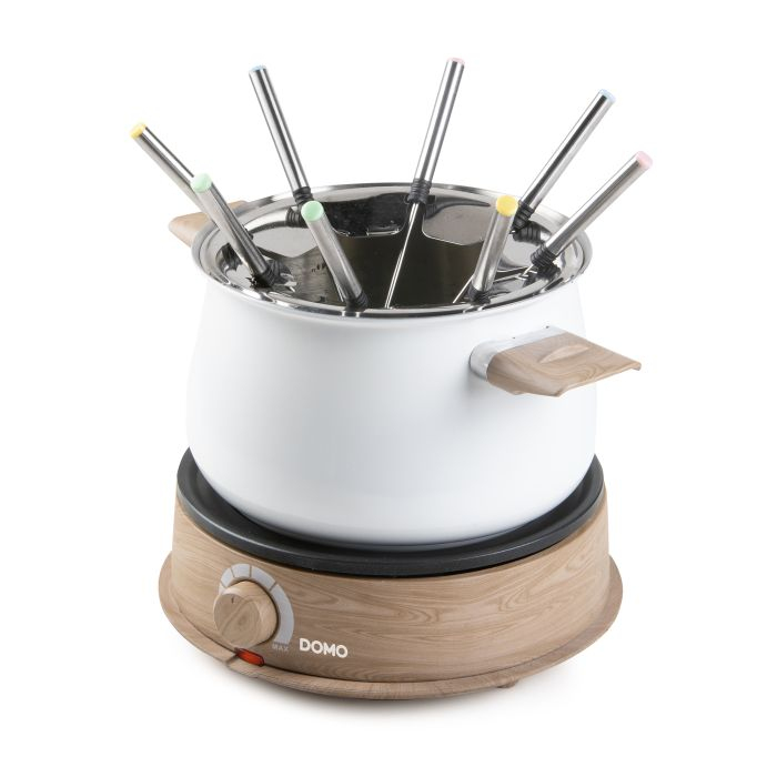 Fondue Domo DO736F - 8P - houtlook/wit - 1500 W 