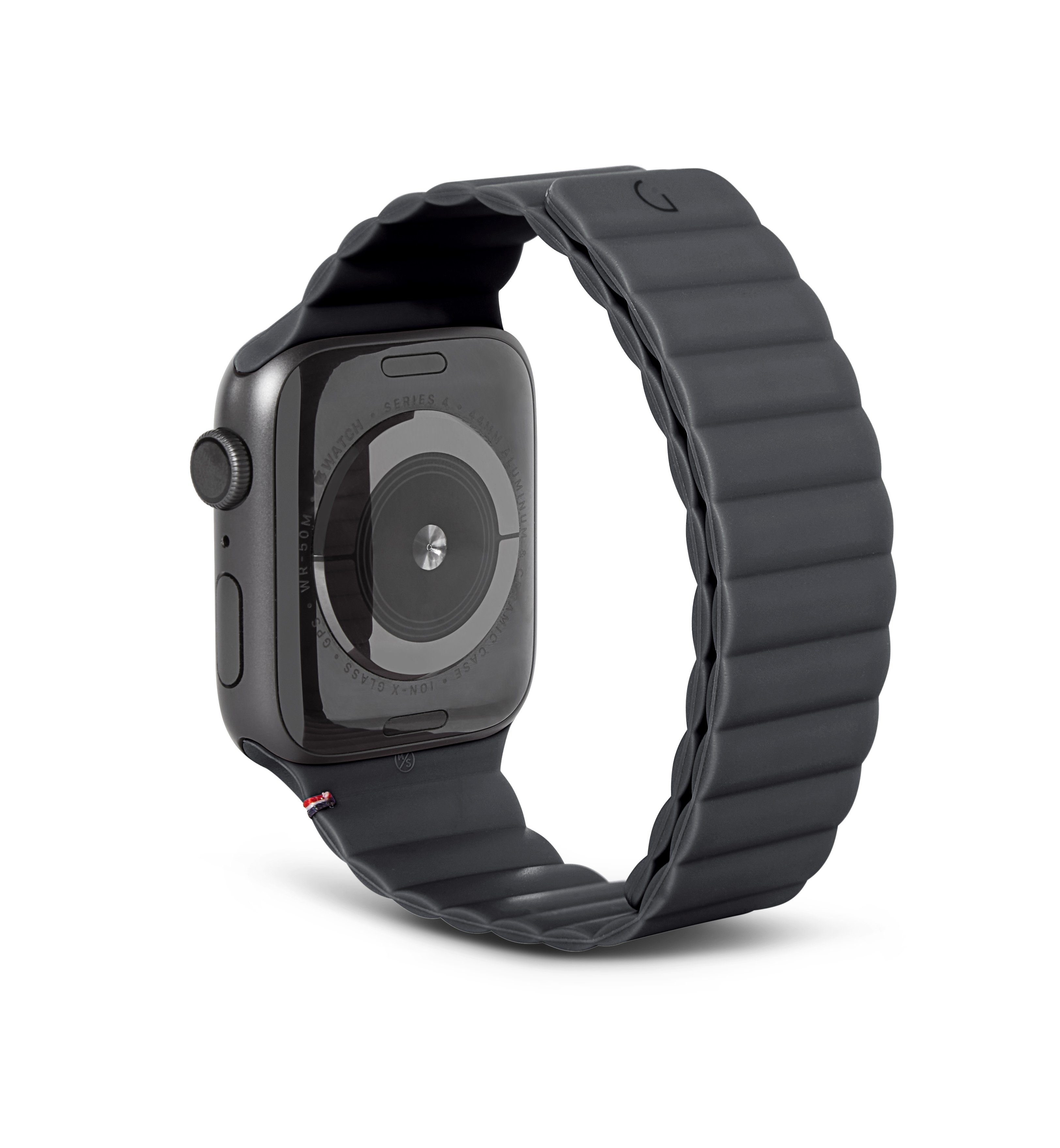 Decoded Apple watch 44mm/42mm, silicone magnetic traction strap, charcoal