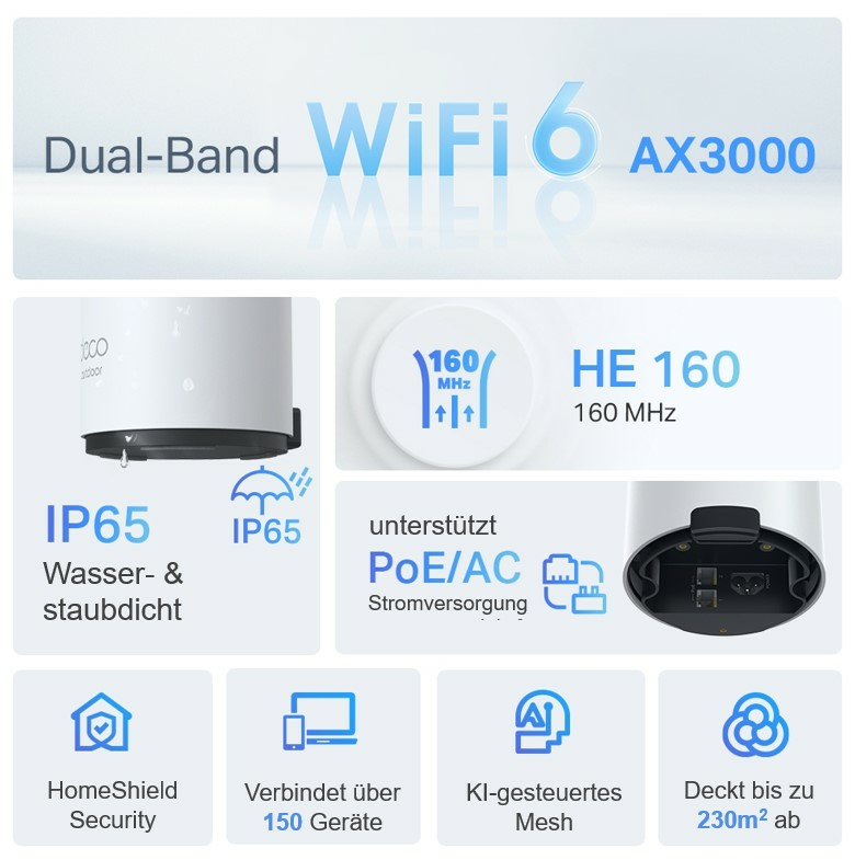 TP-Link Deco X50 OUTDOOR MESH WIFI 6 AX3000