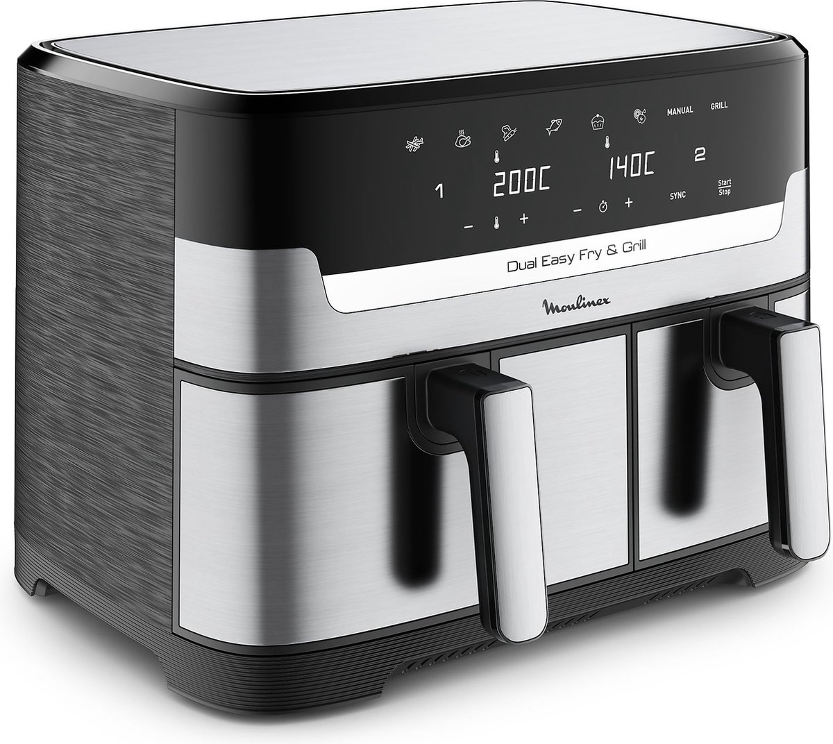 Heteluchtfriteuse MOULINEX YY5233FB Dual Easy Fry