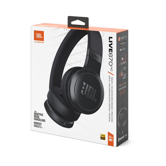 JBL LIVE 670NC  ON-EAR NC WITH MIC BLACK