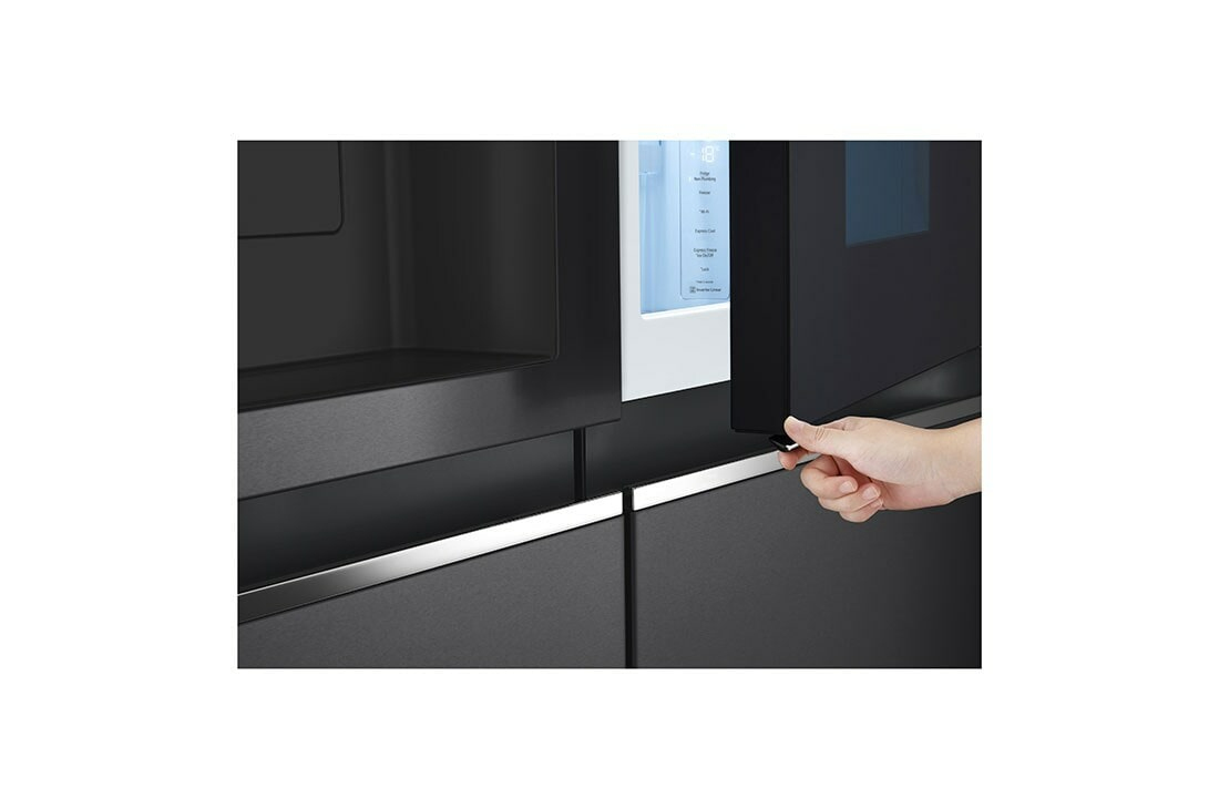 LG InstaView GSXV81MCLE frigo américain Pose libre 635 L E Noir