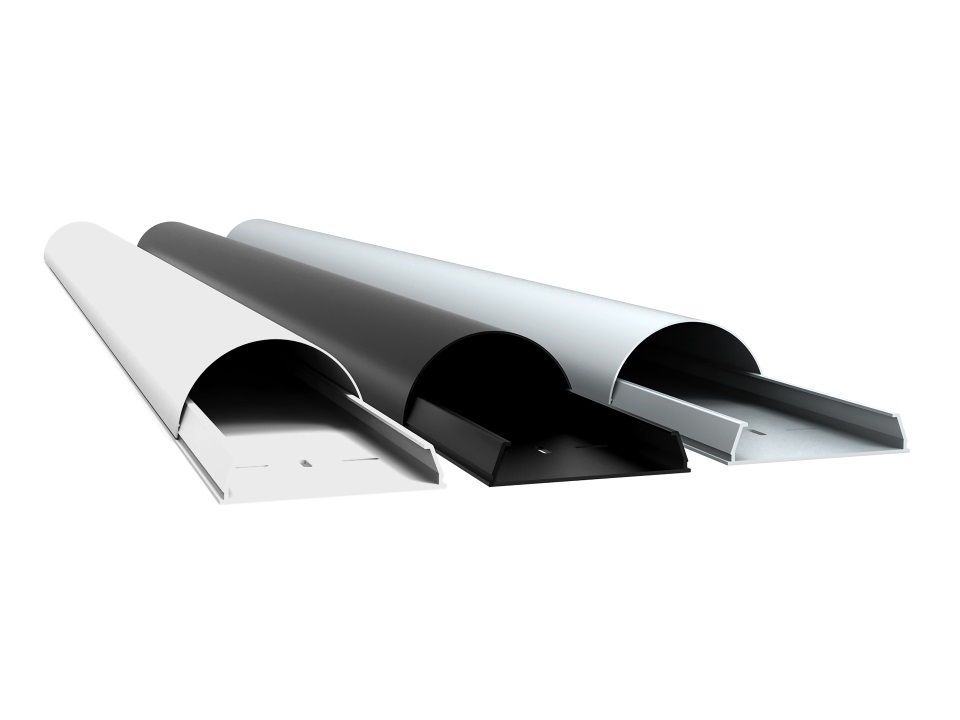 M Universal Cable Cover Aluminum 18mm W - 1600mm L